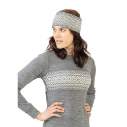 Opaska Merino Wool Headband Grey Melange