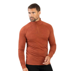 Bluza Merino Warm Zip Men Rust